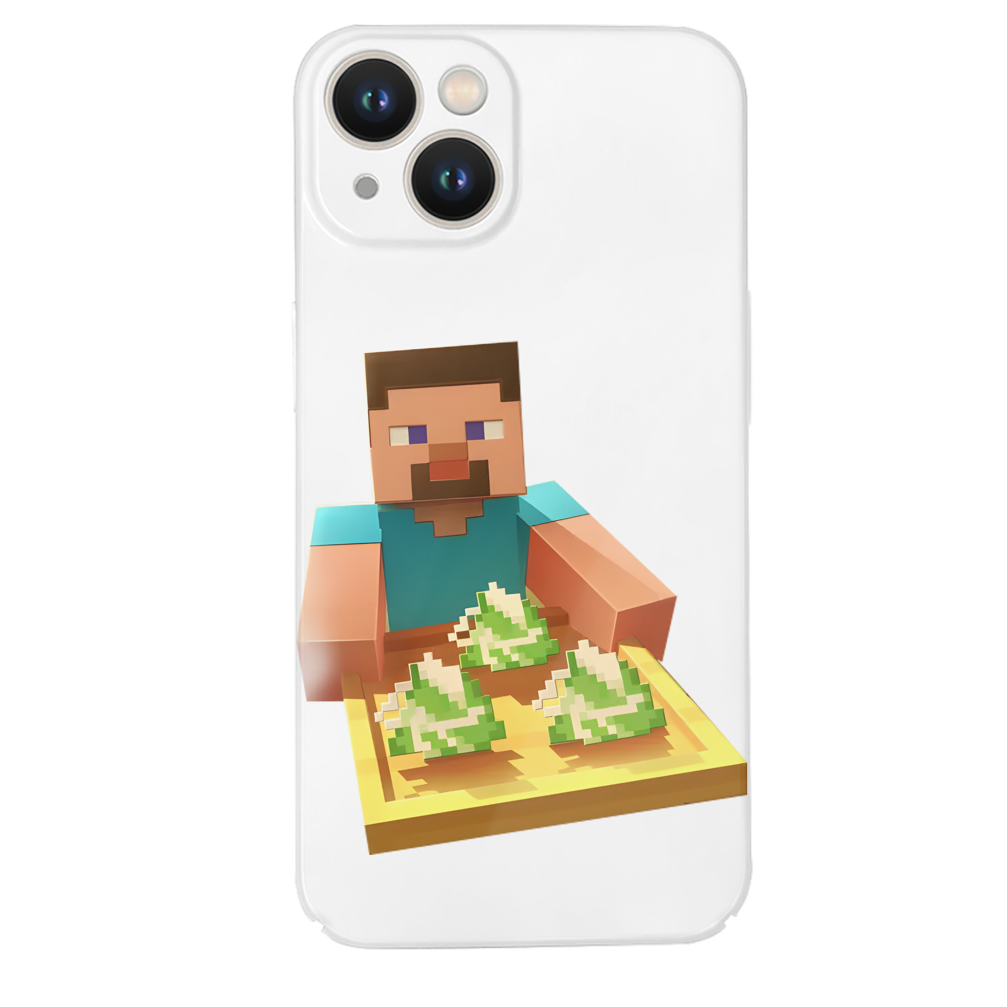 （画像用） マインクラフト ブロックの世界 Minecraft MC Block world 【iPhone 14シリーズ対応】ハードケース